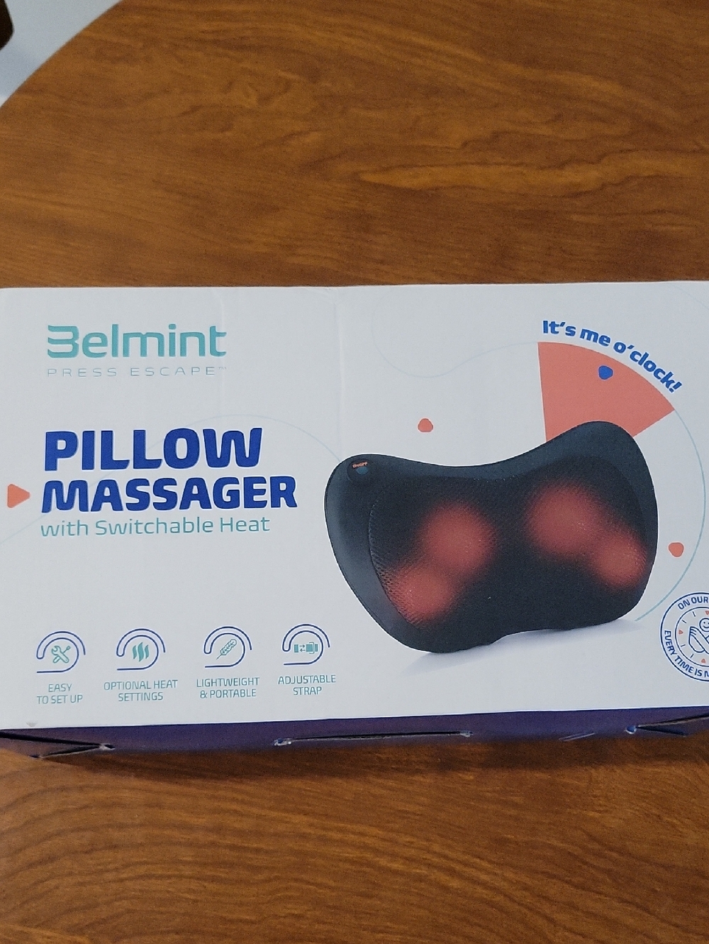 Pillow Massager With Switchable Heat.  Does Not Include Car Cord